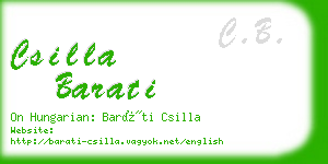 csilla barati business card